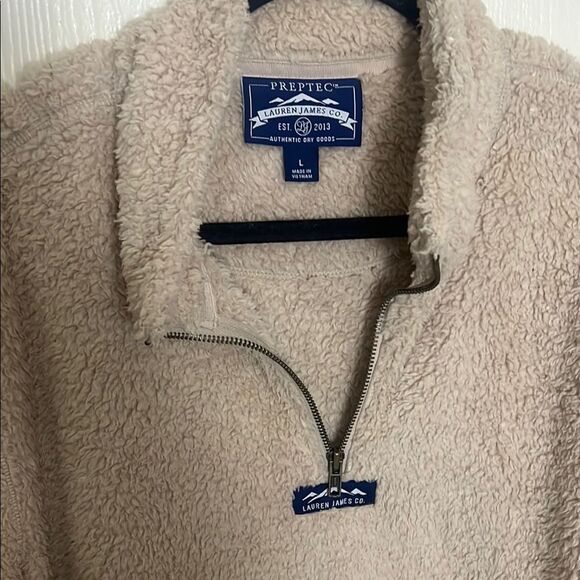 Beige Fleece Pullover - Picture 2 of 4